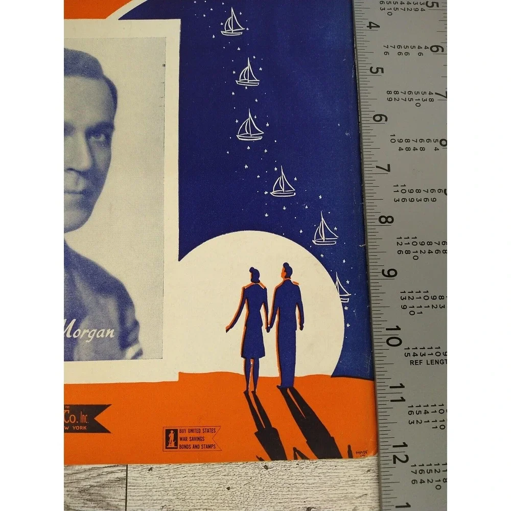 1938 Harbor of Dream Boats - Sheet Music‎ Russ Morgan Piano Vocals Guitar Piano